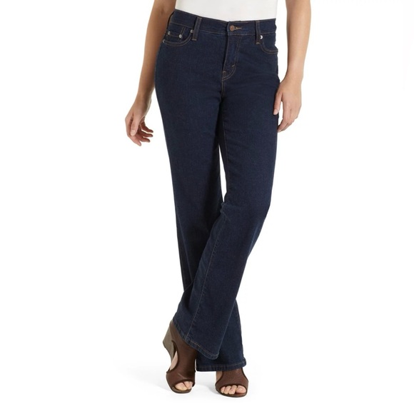 Levi's 512 Straight Perfectly Slimming Women Jeans Dark Indigo W29 L32 Size 8 - Picture 9 of 9